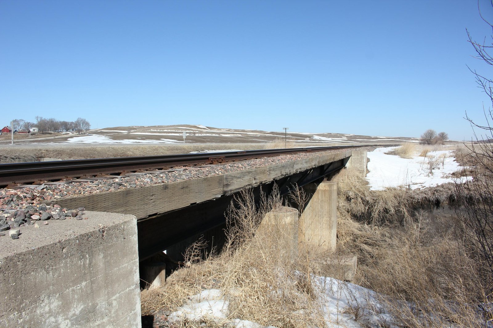 Looking north